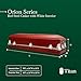 Titan Casket Elegant Orion Series Funeral Casket for Humans - Handcrafted Steel Casket with Luxurious Red Finish & White Crepe Interior, Reinforced Handles, Adjustable Bed with Gasketed Sealer