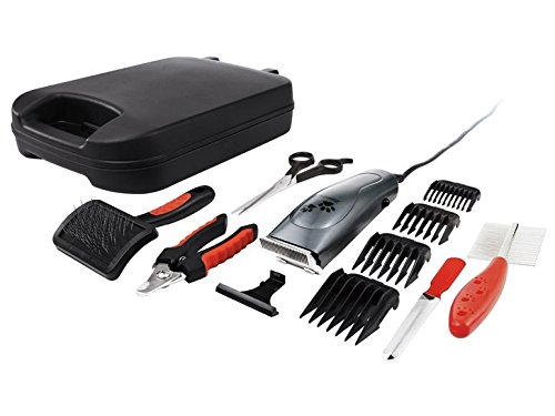 KIT DE CUIDADO DE MASCOTAS PARA PERROS, GATOS CON 13 ACCESORIOS+MALETIN, CORTAPELOS, TIJERAS