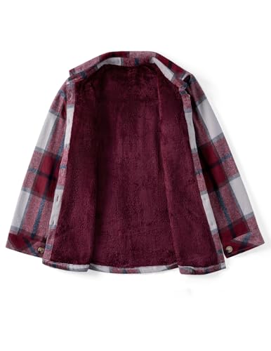 Zeagoo Warm Jackets for Women Sherpa Fleece Winter Coats Flannel Shacket - image 7