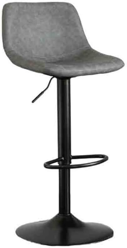 Kitchen Counter Barstool Home Dining Bar Island Counter Chairs Simple Bar Stools Lift Swivel High Stools Cafe Chairs Bar Stools(Black)