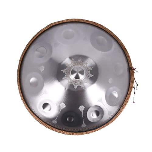 Handpan artesanal 22 pulgadas 10 notas color Sliver miniatura 1