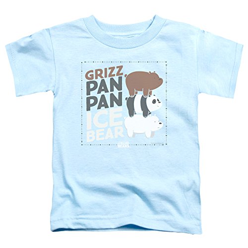 We Bare Bears Grizz Pan Pan Ice Bear Unisex Toddler T Shirt for Boys and Girls