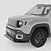 NARPES Front Bumper Lip Splitter Compatible with Jeep Renegade 2015-2018 Accessories Under Chin Spoiler Body Kit Add On Not for Trailhawk ABS Material Gloss Black
