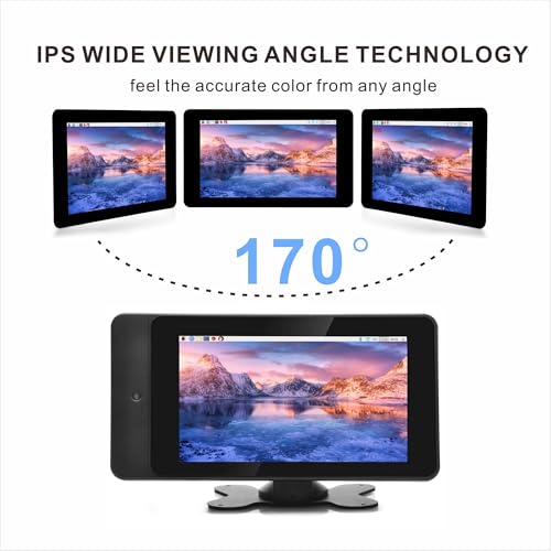 Image of OSOYOO PiStudio Case with 7-inch IPS DSI V4.0 Touch Screen: A Comprehensive Touchscreen Solution for Raspberry Pi 5 4 3 2 Projects