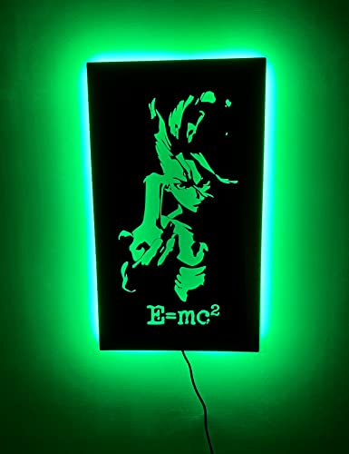 Dr. Stone Light, Senku Ishigami lamp, anime art, manga sign