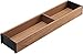 Produktbild RONIN FURNITURE FITTINGS® BLUM AMBIA LINE Holz-Rahmen für LEGRABOX Schubkasten TERRASCHWARZ/TENNESSE NUSS - Nennlänge 600mm - Breite 100mm (ZC7S600RH1)