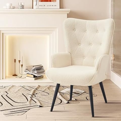 Furnimart Faux Fur Accent Chair Cover