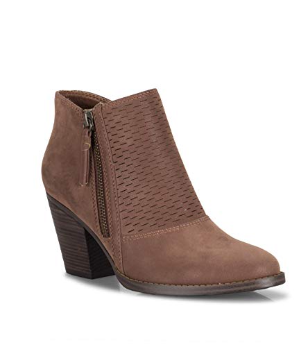 Baretraps Womens Cacie Almond-Toe Block-Heel Ankle Boots Brown 6.5 Medium (B,M) #TOP13