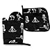 Produktbild Alvahw Love Skull of Sports Ofenhandschuhe und Topflappen Küchenset Hitzebeständige Grill-Back-Kochhandschuhe