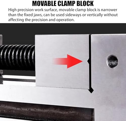 Portable Precision Vise for Woodworking, Chainsaw & Milling Machines - 3in Bench Clamp for Jewelry, Diamonds & Precision Parts Finishing - Durable & Versatile Tool