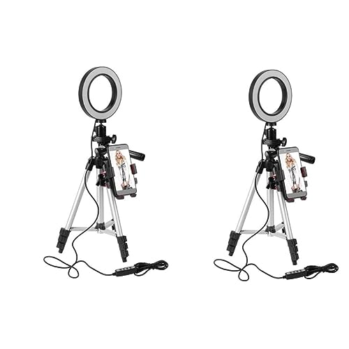 Uonlytech Tripé De Mesa Para Celular 2 Peças Tripé Para Câmera Suporte Para Celular Tripé Para Câmer