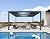 PURPLE LEAF Louvered Pergola 94AS 12' x 14' w/ 1L2W Side Shade Screen Grey