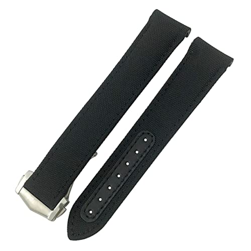 Bracelet montre en toile premium bleu Aqua pour magnifier votre boîtier Omega 300