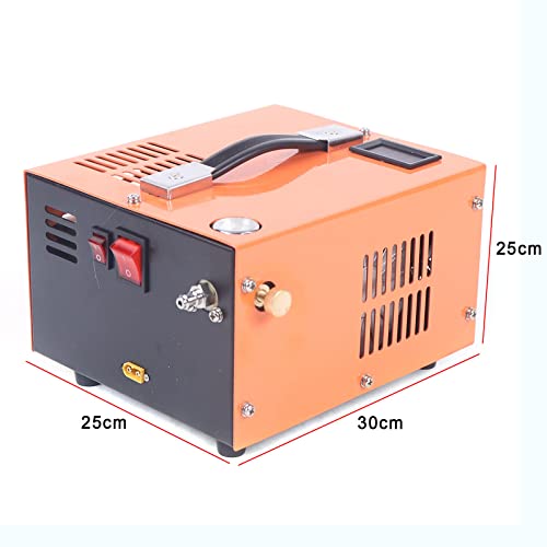 Portable PCP Air Compressor, 4500PSI 12VPCP Electric Air Compressor Car Inflatable Airgun High Pressure Pump 4500PSI 12V, Pressure PCP Compressor Pump for Airguns and Paintball/Scuba Tanks