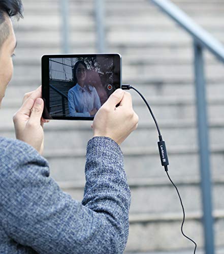 Image of Saramonic Broadcast Lavalier Microphone with Lightning Output Connector Professional Video Microphone (LAVMICRODI)