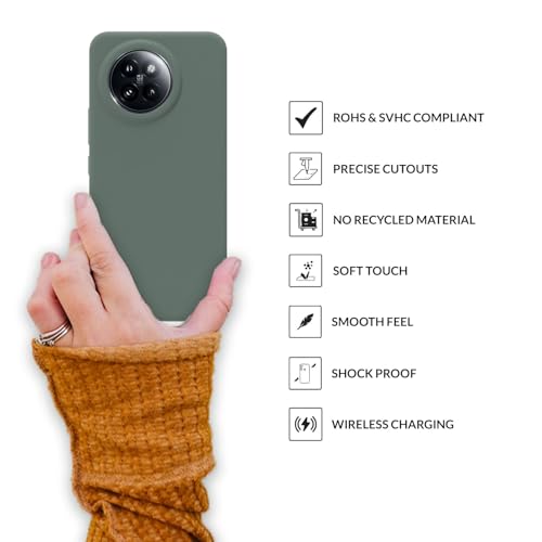 Image of SPRIG Compatible with Mi 14 Civi Premium SilkTone Back Cover Drop Tested Shock Proof Mobile Case for Men, Women, Boys and Girls with Camera Protection (Pastel Mint Green)