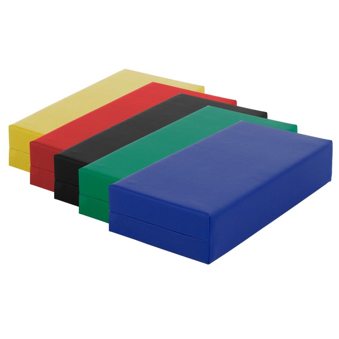 ATC Handels GmbH Stufen-Lagerungskissen 50 x 25 x 10cm aus qualitativem Ether-Schaum mit Kunstlederbezug, verstecktem Reißverschluss und Flächendesinfektionsmittel-Reinigungsmöglichkeit (schwarz)