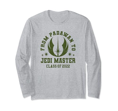 T-shirt Star Wars Padawan Jedi Master à manches longues pour fan de science-fiction