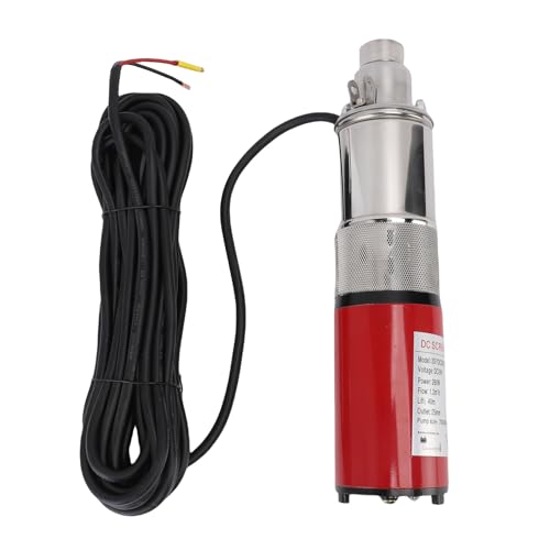 Spacnana 260W Deep Well Submersible Pump Stainless Steel Screw 1.³/h 40M Head for Irrigation Farm Ranch with 10M Cord