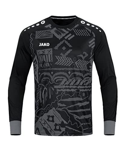 JAKO Herren Torwart-Trikot Tropicana (Langarm), Schwarz/Anthrazit, L