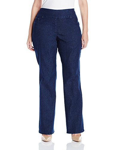 Ruby Rd. Women's Plus Size Pull-on Extra Stretch Denim Bootcut Pant