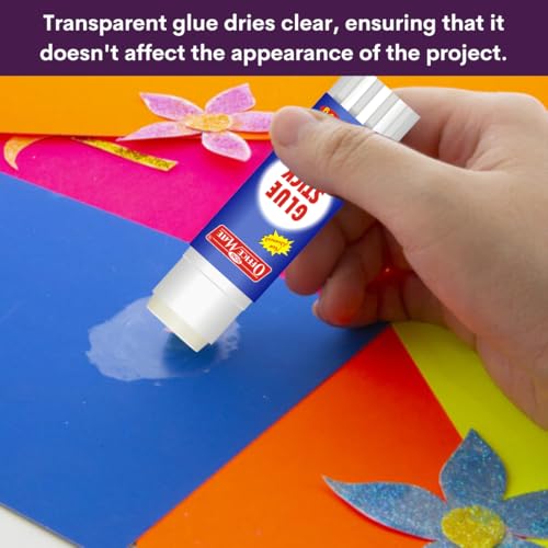 Image of Soni Officemate Glue Stick - 35gm | Pack of 12 | Strong-Hold, Quick-Drying PVP Adhesive | Multi-Purpose Use for School Projects, Art & Craft, DIY | Safe & Child-Friendly | Ideal for Office & Home Use