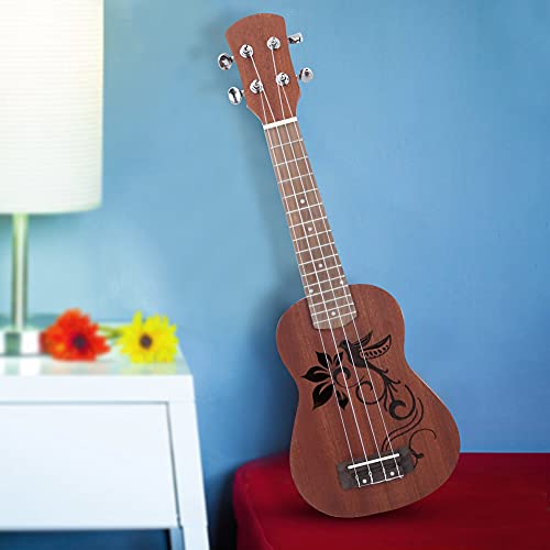 Ukulélé Sapele 21 pouces, Ukulélé Sapele 21 pouces 4 cordes Instrument de musique guitare hawaïenne(panel with flower… - Les Beatles, Paul McCartney, John Lennon, RIngo Starr, George Harrison Ukulélé Sapele 21 pouces, Ukulélé Sapele 21 pouces 4 cordes Instrument de musique guitare hawaïenne(panel with flower… – Image 7