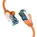 Produktbild EFB-Elektronik - CAT. 7 Netzwerkkabel bis zu 10 Gbit - 1 m LAN Kabel Ethernet Kabel Patchkabel mit Klinken-/Knickschutz - RJ45 Anschluss, S/FTP PIMF Schirmung - Orange
