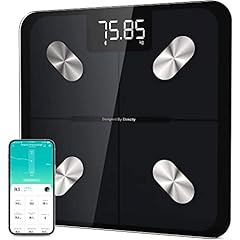 Etekcity Körperfettwaage, Personenwaage Digital mit APP 180 kg/400 lbs, Waage Personen Smart Waage mit Körperfett und Muskelmasse, Bluetooth Körperwaage für Baby und Schwangere, Schwarz
