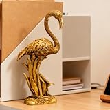 EPTUEGA Flamingo Statues for Home Decor - Gold Decor Modern Home Resin...
