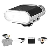 VILTROX Z1+ Mini flash Speedlite GN12 6500 K Flash pour appareil photo avec 7 niveaux, contrôle optique S1/S2, boîte à lumière amovible, compatible avec les appareils photo Canon Fuji Nikon Panasonic