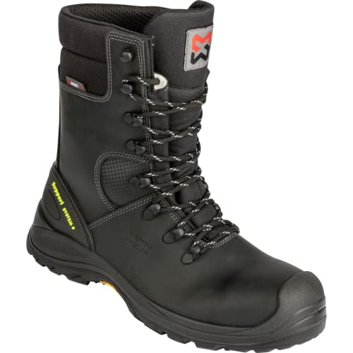 WÜRTH MODYF Sicherheitsstiefel S3 HI HRO Grado X in schwarz - Arbeitsschuhe für Herren und Damen - metallfrei & wasserdicht - in der Größe 45