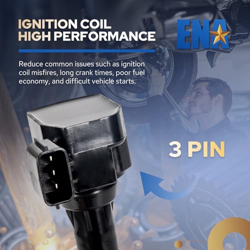 image for ENA Set of 6 Ignition Coil Pack Compatible with Nissan Altima Maxima M