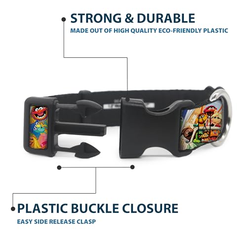 Collar de plástico Buckle Down con clip y sellos apiladas de los Teleñecos para mascotas 5