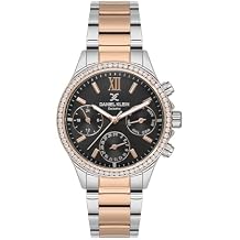 Daniel Klein, Watch for Women, Black Watch for Women - Stylish Watches for Women, Gemset Watch for Ladies, Analog Display Wrist Watch