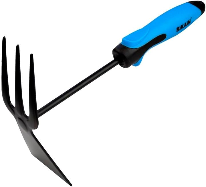 Gardening Kit - 3 Tools - Includes Wide Shovel, Lance+Fork and Cultivator - Ergonomic and Non-Slip Handles - Steel Tool