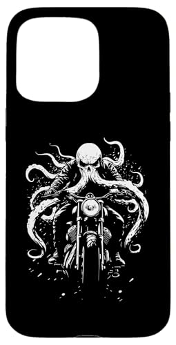 Vintage Motorcycle Rider Classic Bike Octopus �X�}�z�P�[�X iPhone 15 Pro Max �p