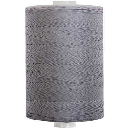 Image of ThreadArt Cotton Quilting Thread, 1000M 50 /3, Light Steel 318 | Long staple cotton thread for quilting, sewing and serging. Low-lint, smooth thread for clean stitches and strong seams.