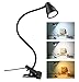 Semlos 14 LED Klemmleuchte Leselampe - 3-Farbtemperatur, 5 Helligkeit dimmbar, Auto-Off und Speicherfunktion, Augenschutz Schreibtischlampe, 360° Flexibel Schwanenhals USB Nachtlicht (No Adapter)