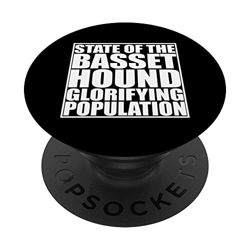 Basset Hound Funny Dog proprietario che dice Basset Hound Love PopSockets PopGrip Intercambiabile
