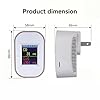 WiFi Natural Gas Detector & Carbon Monoxide Detector Plug-in, 2-in-1 Smart CO and Combustible Gas Leak Detector, App Alerts via Tuya, LED Display, for Home Kitchen Garage RV
