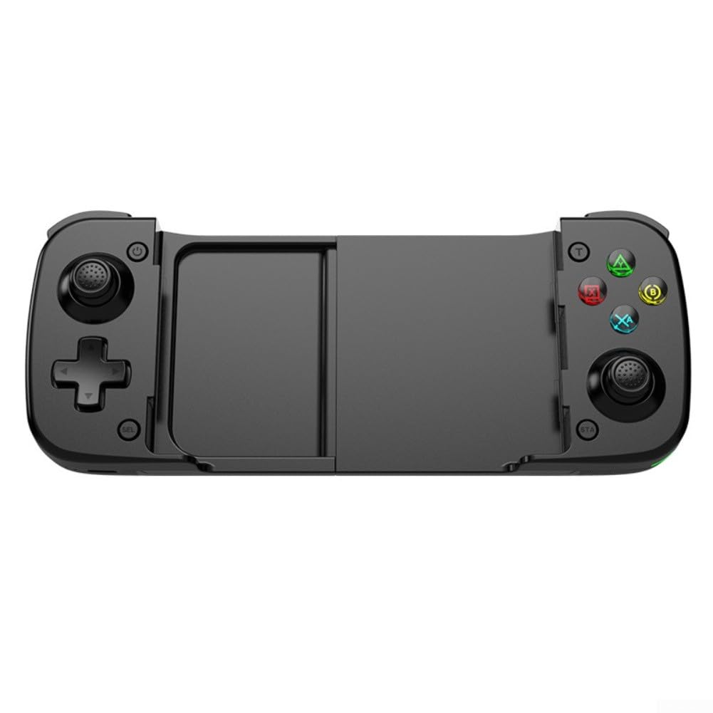Controlador de juego móvil Bluetooth, versátil y elástico con joystick de efecto Hall para iOS, interruptor (negro)