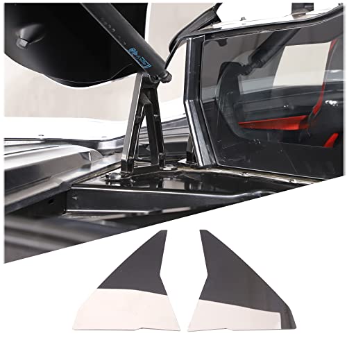 Protection murale Corvette C8 en acier inoxydable argenté brillant durable