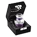Reminded Small Cremation Keepsake Urn for Human Ashes, Lavender and Silver Miniature Memorial Urn with Velvet Case