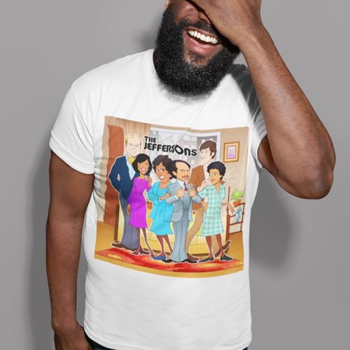 The Jeffersons T-Shirt Animated 80's TV Sitcom Cast Short Sleeve Unisex Tee3