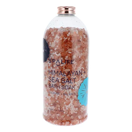 Spa Life Himalayan and Sea Salt Cleanse and Balance Bath Soak 42oz Bottle