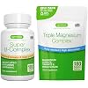 Super B-Complex 180 Tablets + Triple Magnesium Complex 180 Tablets Vegan Bundle, Methylated Sustained Release B Complex + High Absorption Chelated Magnesium Glycinate, Taurate & Citrate, by Igennus