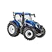New Holland T6.175 Blue Power Tractor Replica, New Holland Tractor Replica Compatible with 1:32 Scale Farm Animals and Toys, Suitable for Collectors & Children from 3 Years
