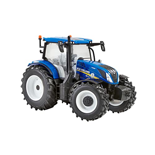 Britains New Holland T6.175 Blue Power Tractor Replica, Tractor Replica Compatible with Farm Animals and Toys in 1:32 Scale, Suitable for Collectors & Children from 3 Years