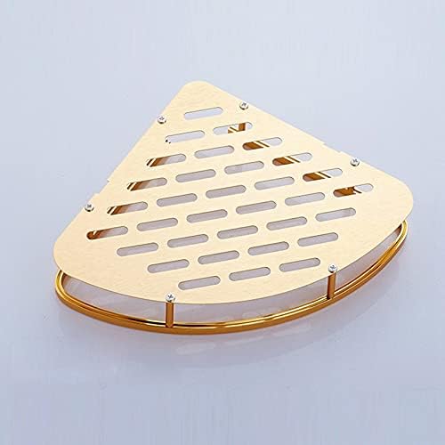 Bathroom Gold Shelf Shower Wall Mounted Corner Basket Shampoo Storage
